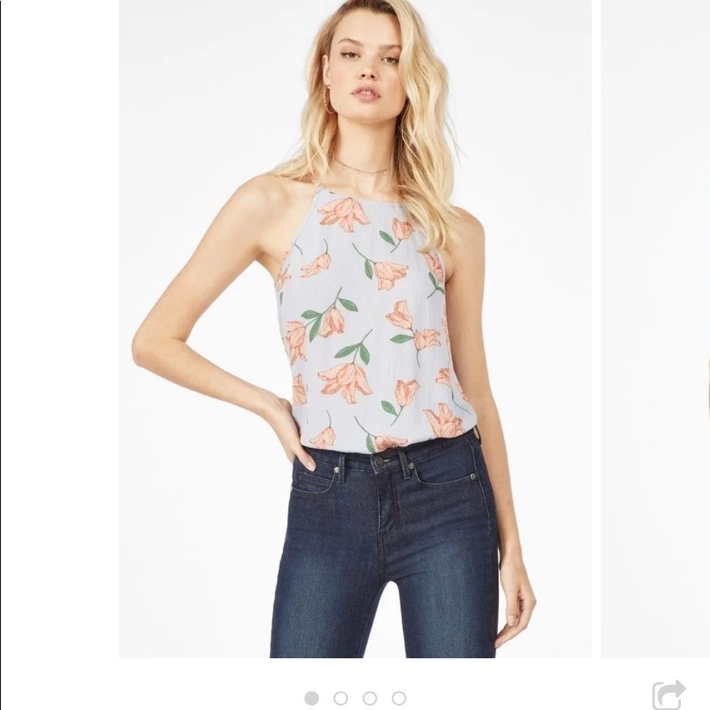 FLORAL high neck tank